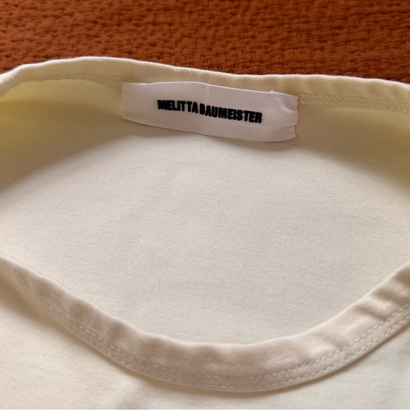 Melitta Baumeister Butter Yellow Oversized T-Shirt - 2 M - Tee With A Twist! - Picture 4 of 7